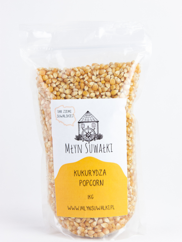Kukurydza ziarno POPCORN do prażenia BEZ SOLI 1kg
