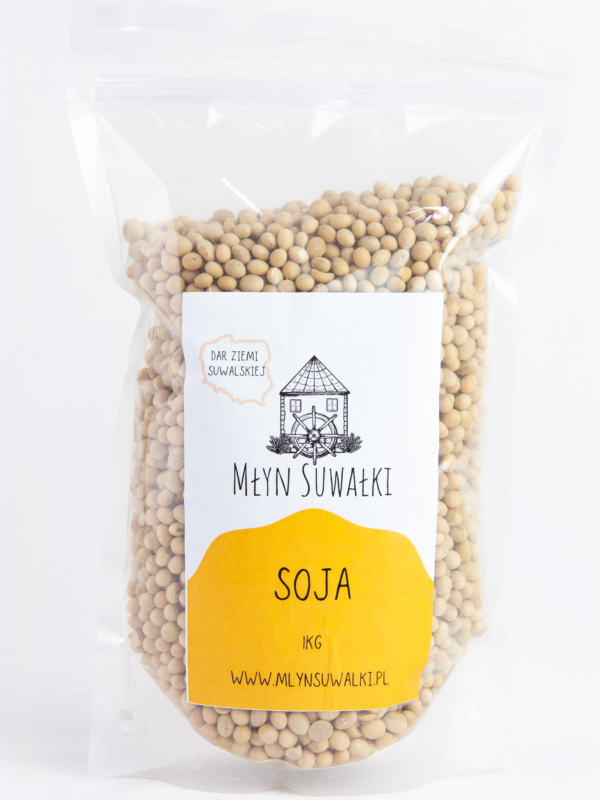 SOJA ziarno 100% NATURALNA źródło białka 1kg